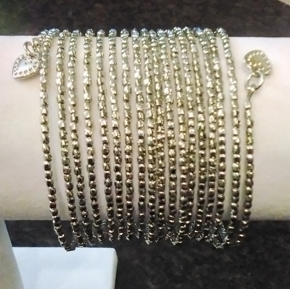 New Stella & Dot Bardot Spiral Bangle Bracelet - Picture 4 of 7
